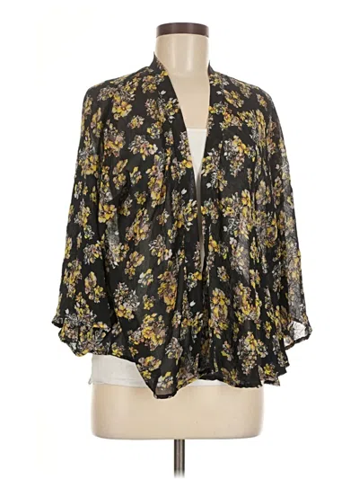 Pre-owned Xhilaration 3/4 Sleeve Blouse In Black