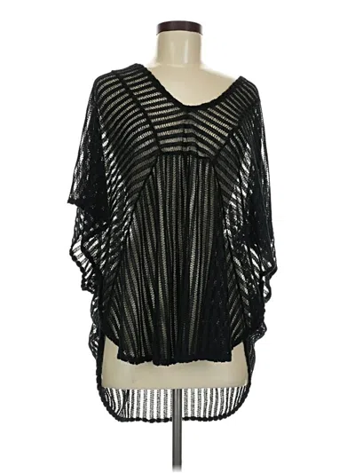 Pre-owned Xhilaration 3/4 Sleeve Blouse In Black