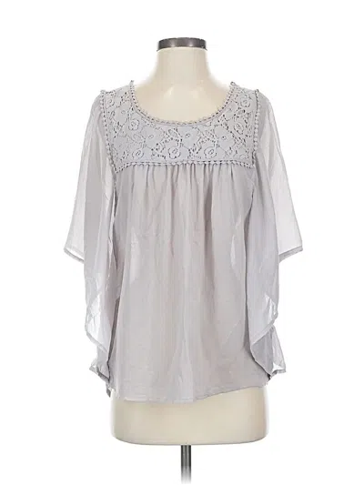Pre-owned Xhilaration 3/4 Sleeve Blouse In Gray