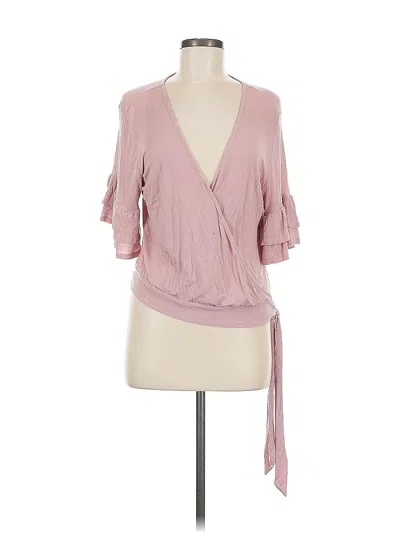 Pre-owned Xhilaration 3/4 Sleeve Blouse In Pink