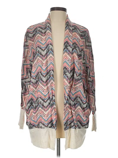 Pre-owned Xhilaration Cardigan Sweater In Pink
