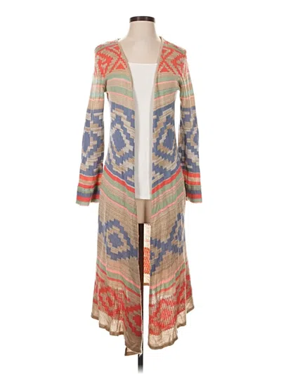 Pre-owned Xhilaration Cardigan Sweater In Tan