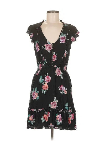 Pre-owned Xhilaration Casual Dress In Black