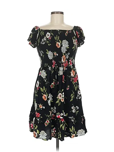 Pre-owned Xhilaration Casual Dress In Black