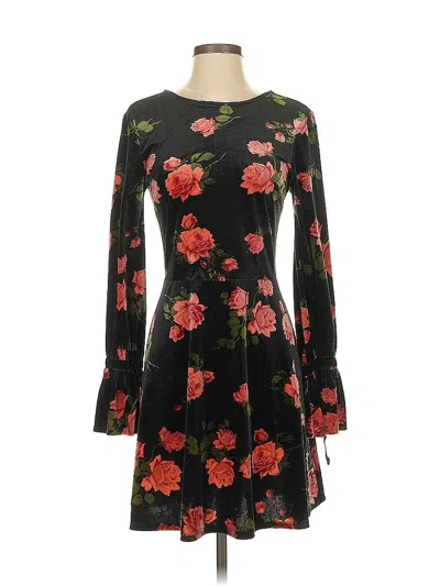 Pre-owned Xhilaration Casual Dress In Black