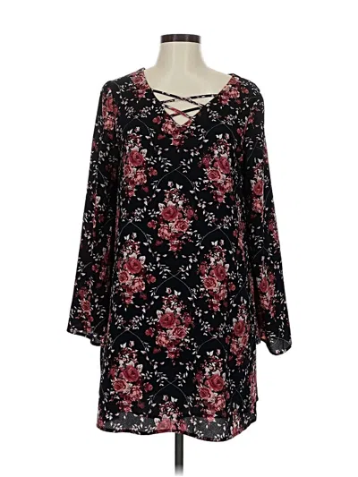Pre-owned Xhilaration Casual Dress In Black