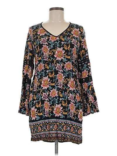 Pre-owned Xhilaration Casual Dress In Black