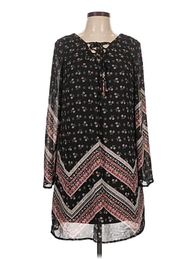 Pre-owned Xhilaration Casual Dress In Black
