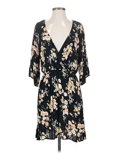 Pre-owned Xhilaration Casual Dress In Black
