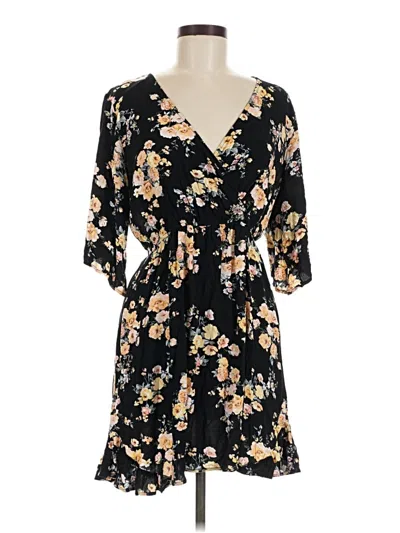 Pre-owned Xhilaration Casual Dress In Black