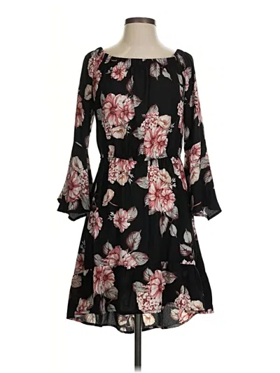 Pre-owned Xhilaration Casual Dress In Black