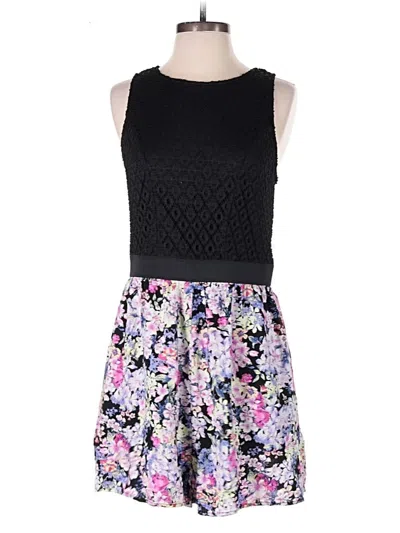 Pre-owned Xhilaration Casual Dress In Black