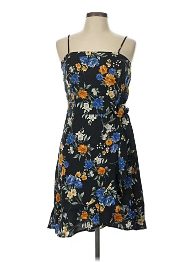 Pre-owned Xhilaration Casual Dress In Black