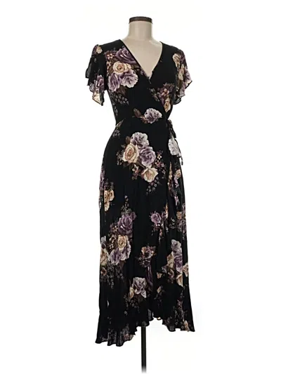 Pre-owned Xhilaration Casual Dress In Black