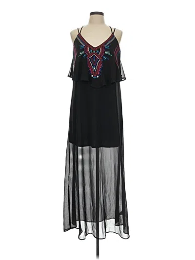 Pre-owned Xhilaration Casual Dress In Black