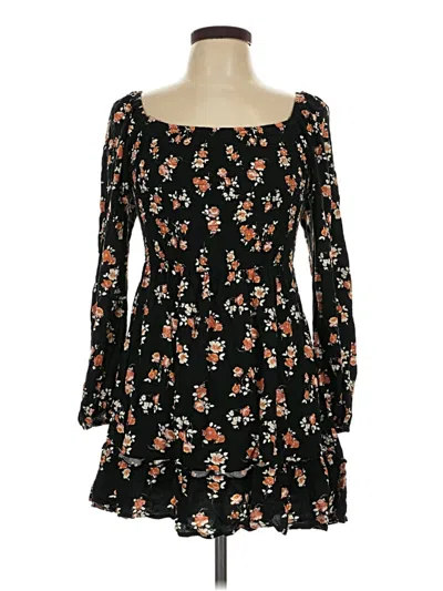 Pre-owned Xhilaration Casual Dress In Black