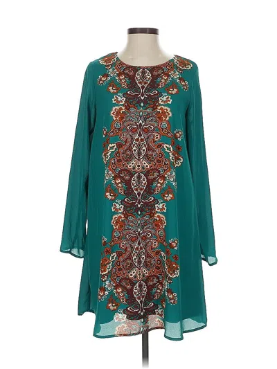 Pre-owned Xhilaration Casual Dress In Blue