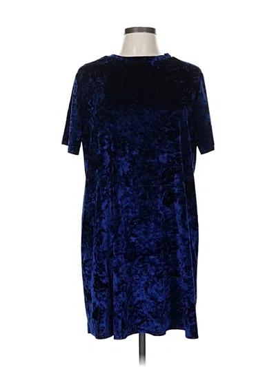 Pre-owned Xhilaration Casual Dress In Blue