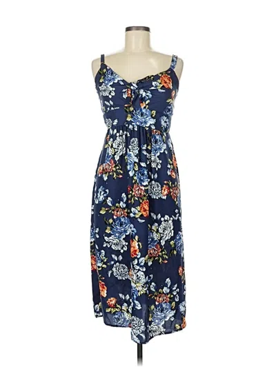Pre-owned Xhilaration Casual Dress In Blue