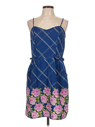 Pre-owned Xhilaration Casual Dress In Blue