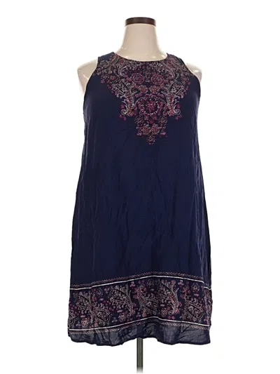 Pre-owned Xhilaration Casual Dress In Blue