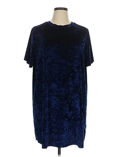 Pre-owned Xhilaration Casual Dress In Blue