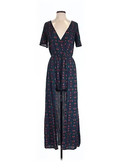 Pre-owned Xhilaration Casual Dress In Blue