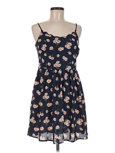 Pre-owned Xhilaration Casual Dress In Blue