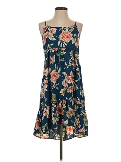 Pre-owned Xhilaration Casual Dress In Blue