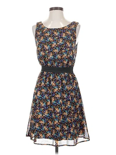 Pre-owned Xhilaration Casual Dress In Blue
