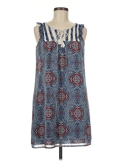 Pre-owned Xhilaration Casual Dress In Blue