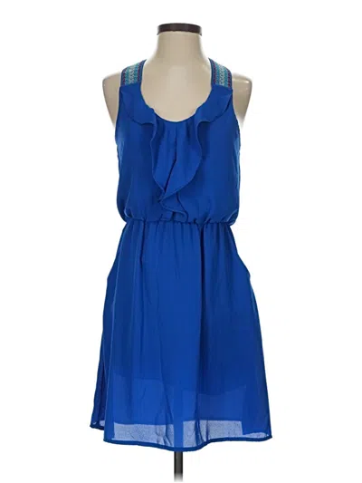 Pre-owned Xhilaration Casual Dress In Blue