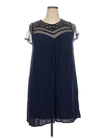 Pre-owned Xhilaration Casual Dress In Blue