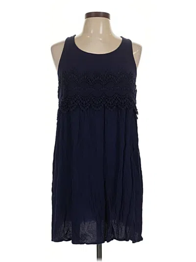Pre-owned Xhilaration Casual Dress In Blue