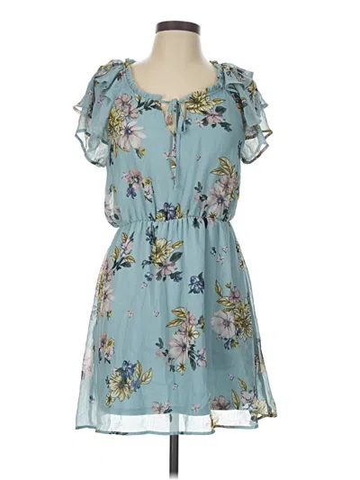 Pre-owned Xhilaration Casual Dress In Blue