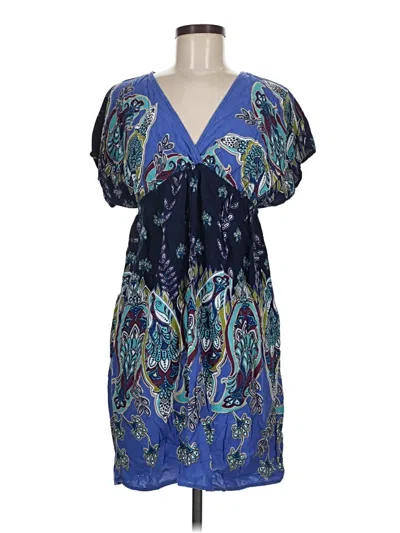 Pre-owned Xhilaration Casual Dress In Blue