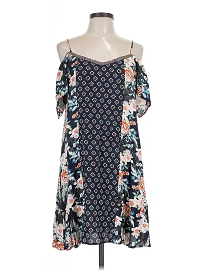 Pre-owned Xhilaration Casual Dress In Blue