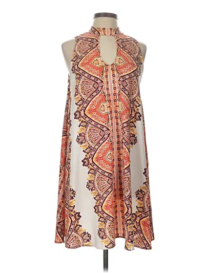 Pre-owned Xhilaration Casual Dress In Brown