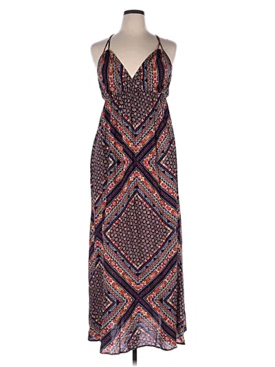 Pre-owned Xhilaration Casual Dress In Brown