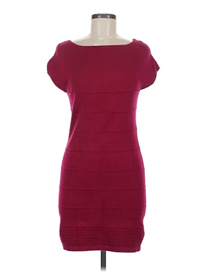 Pre-owned Xhilaration Casual Dress In Burgundy
