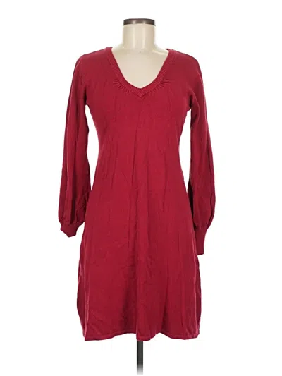 Pre-owned Xhilaration Casual Dress In Burgundy
