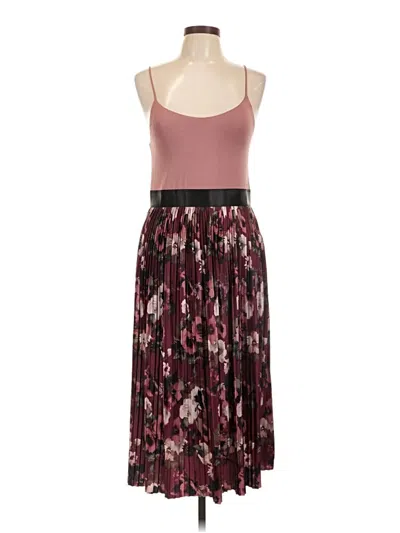 Pre-owned Xhilaration Casual Dress In Burgundy