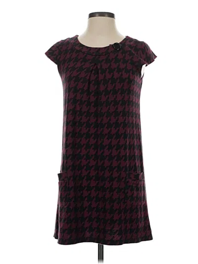 Pre-owned Xhilaration Casual Dress In Burgundy