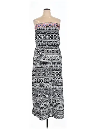 Pre-owned Xhilaration Casual Dress In Gray