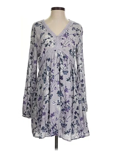 Pre-owned Xhilaration Casual Dress In Gray