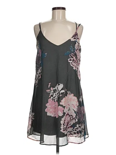 Pre-owned Xhilaration Casual Dress In Gray
