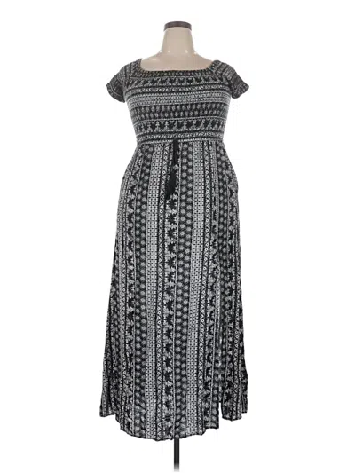 Pre-owned Xhilaration Casual Dress In Gray