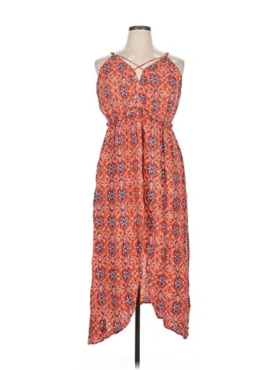 Pre-owned Xhilaration Casual Dress In Orange