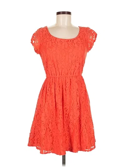 Pre-owned Xhilaration Casual Dress In Orange