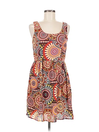 Pre-owned Xhilaration Casual Dress In Orange